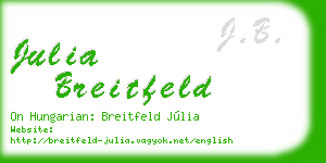 julia breitfeld business card
